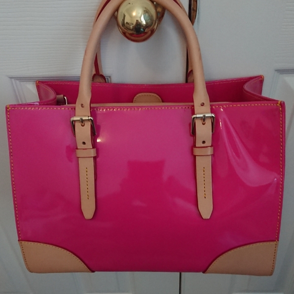 EUC Dooney & Bourke Janine Satchel w/Accessories - Picture 3 of 8